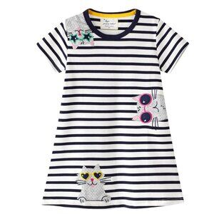 Little Girls Short Casual Dress Size 6Y